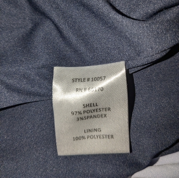 Antropologie Hutch V Neck Color Block Flutter Sleeve Wrap Dress Blue/Lilac Sz M - Picture 10 of 12